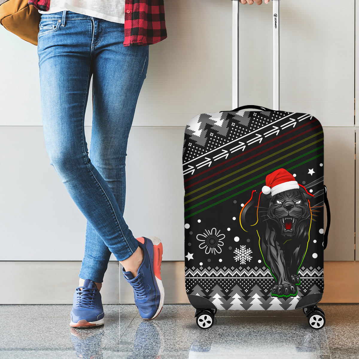 panthers-rugby-luggage-cover-go-the-mighty-panthers-2023-christmas-vibe-unique