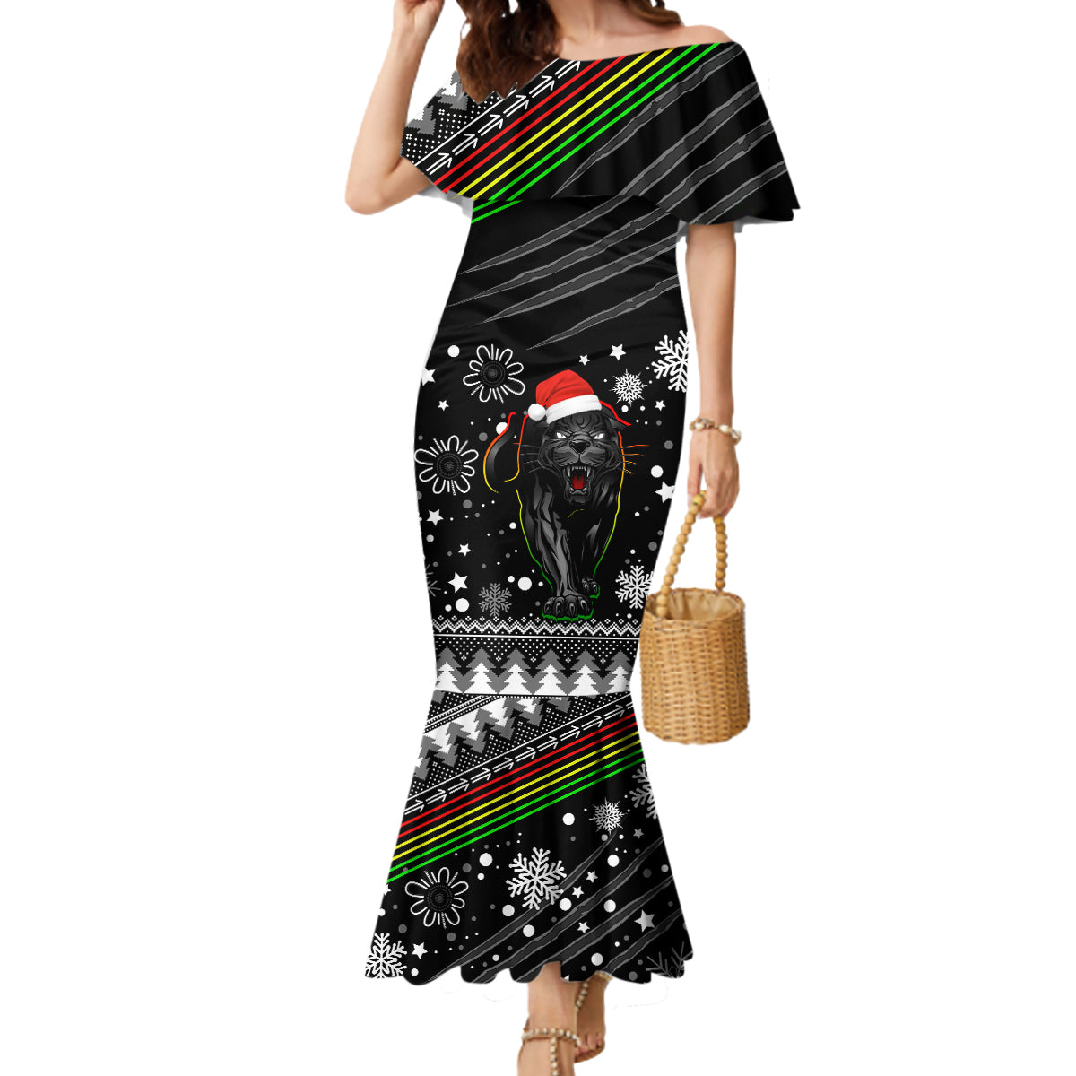 panthers-rugby-mermaid-dress-go-the-mighty-panthers-2023-christmas-vibe-unique
