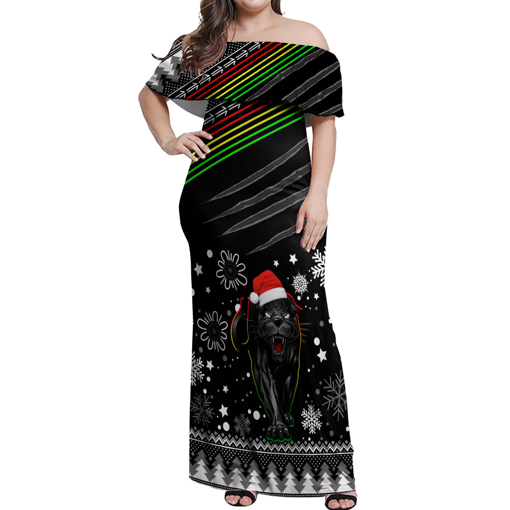 panthers-rugby-off-shoulder-maxi-dress-go-the-mighty-panthers-2023-christmas-vibe-unique