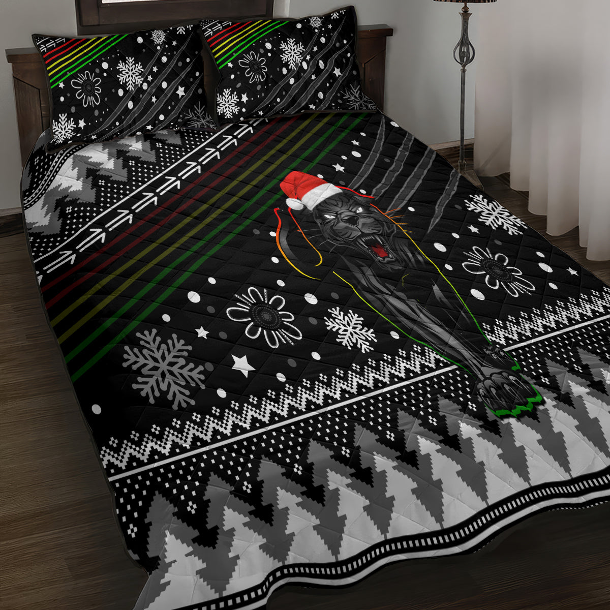 panthers-rugby-quilt-bed-set-go-the-mighty-panthers-2023-christmas-vibe-unique
