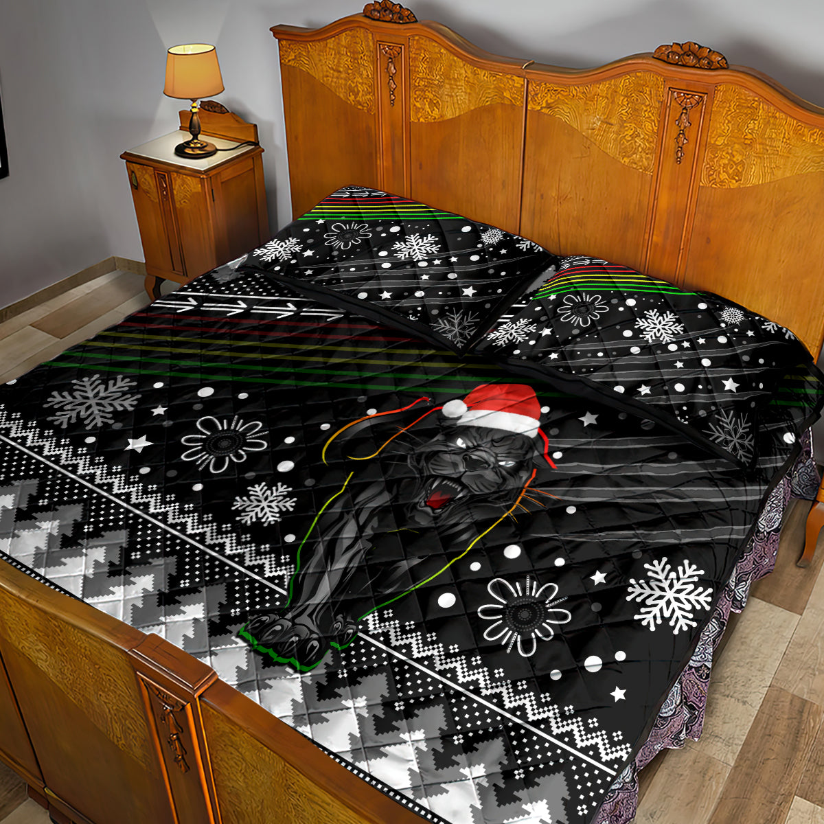 panthers-rugby-quilt-bed-set-go-the-mighty-panthers-2023-christmas-vibe-unique