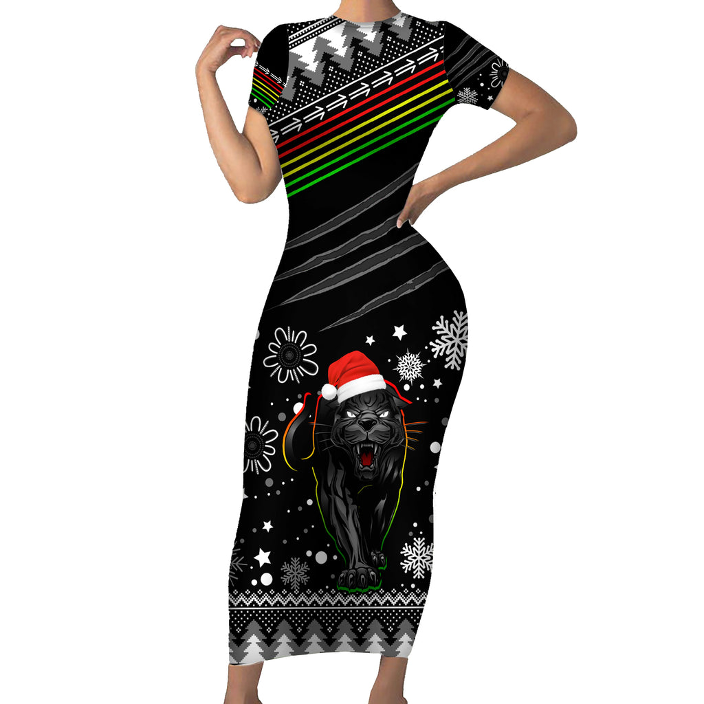 panthers-rugby-short-sleeve-bodycon-dress-go-the-mighty-panthers-2023-christmas-vibe-unique