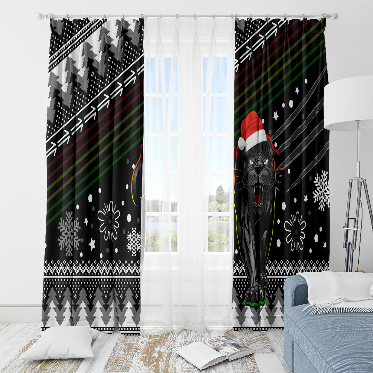 panthers-rugby-window-curtain-go-the-mighty-panthers-2023-christmas-vibe-unique