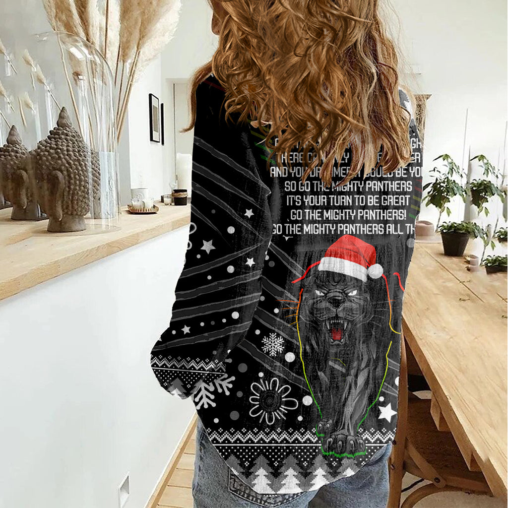 panthers-rugby-women-casual-shirt-go-the-mighty-panthers-2023-christmas-vibe-unique