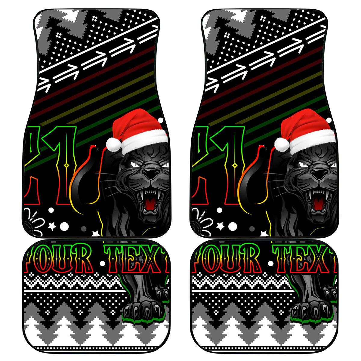 custom-panthers-rugby-car-mats-go-the-mighty-panthers-2023-christmas-vibe-unique