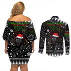 custom-panthers-rugby-couples-matching-off-shoulder-short-dress-and-long-sleeve-button-shirts-go-the-mighty-panthers-2023-christmas-vibe-unique