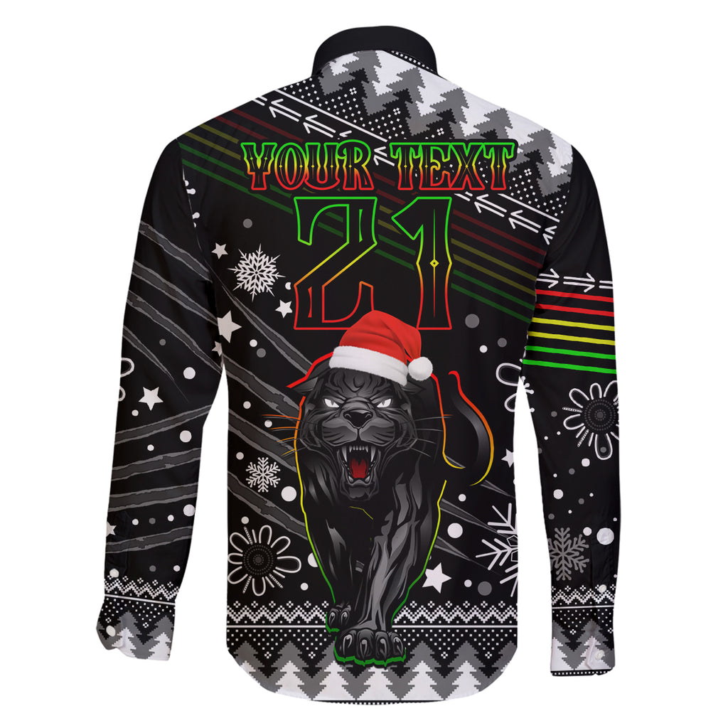 custom-panthers-rugby-family-matching-off-shoulder-short-dress-and-hawaiian-shirt-go-the-mighty-panthers-2023-christmas-vibe-unique