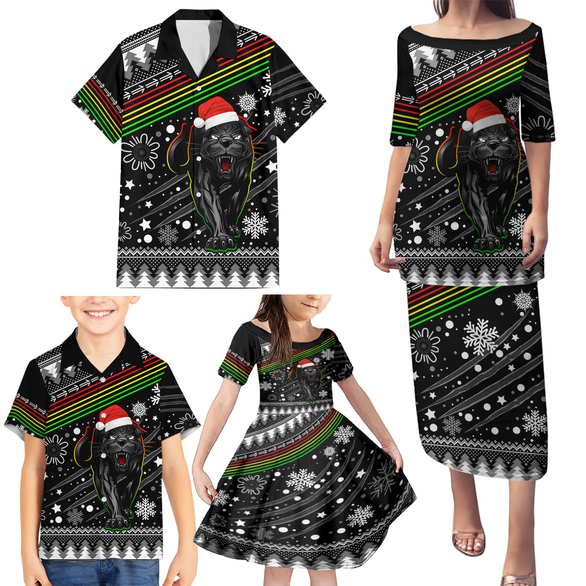 custom-panthers-rugby-family-matching-puletasi-dress-and-hawaiian-shirt-go-the-mighty-panthers-2023-christmas-vibe-unique