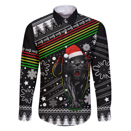 custom-panthers-rugby-family-matching-short-sleeve-bodycon-dress-and-hawaiian-shirt-go-the-mighty-panthers-2023-christmas-vibe-unique