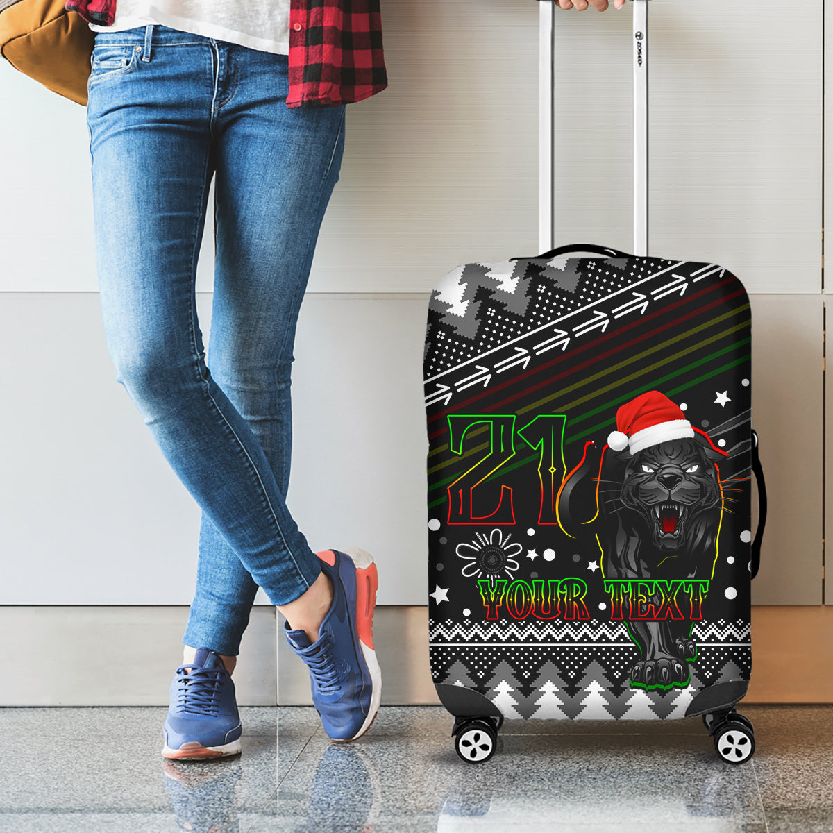 custom-panthers-rugby-luggage-cover-go-the-mighty-panthers-2023-christmas-vibe-unique
