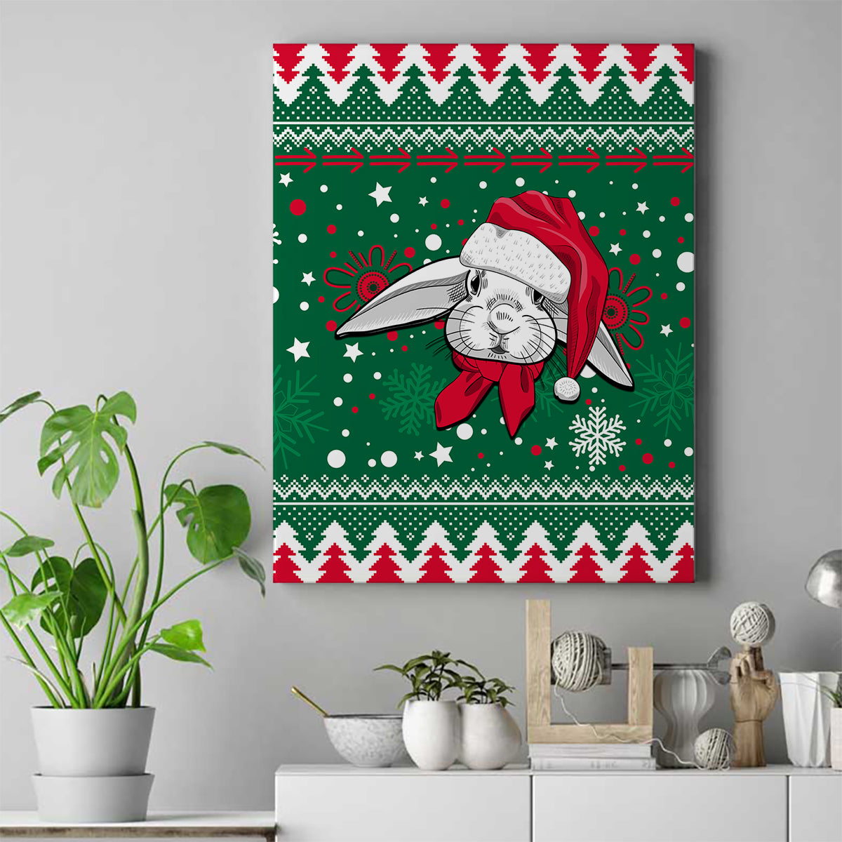 rabbitohs-rugby-canvas-wall-art-glory-glory-the-south-2023-christmas-vibe-unique