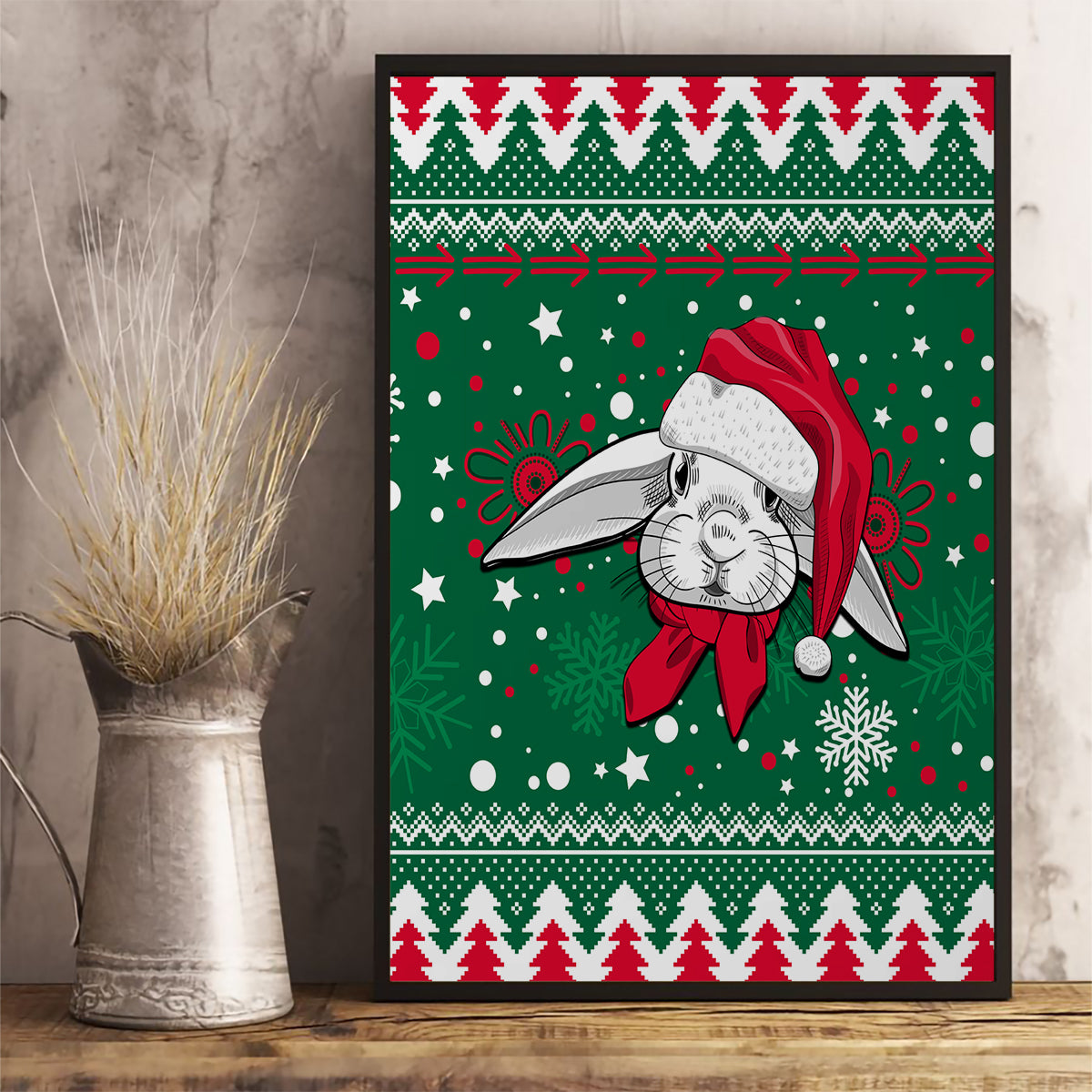 rabbitohs-rugby-canvas-wall-art-glory-glory-the-south-2023-christmas-vibe-unique