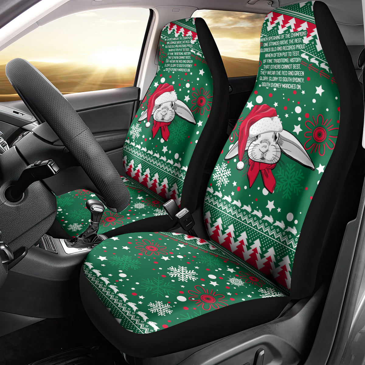 rabbitohs-rugby-car-seat-cover-glory-glory-the-south-2023-christmas-vibe-unique