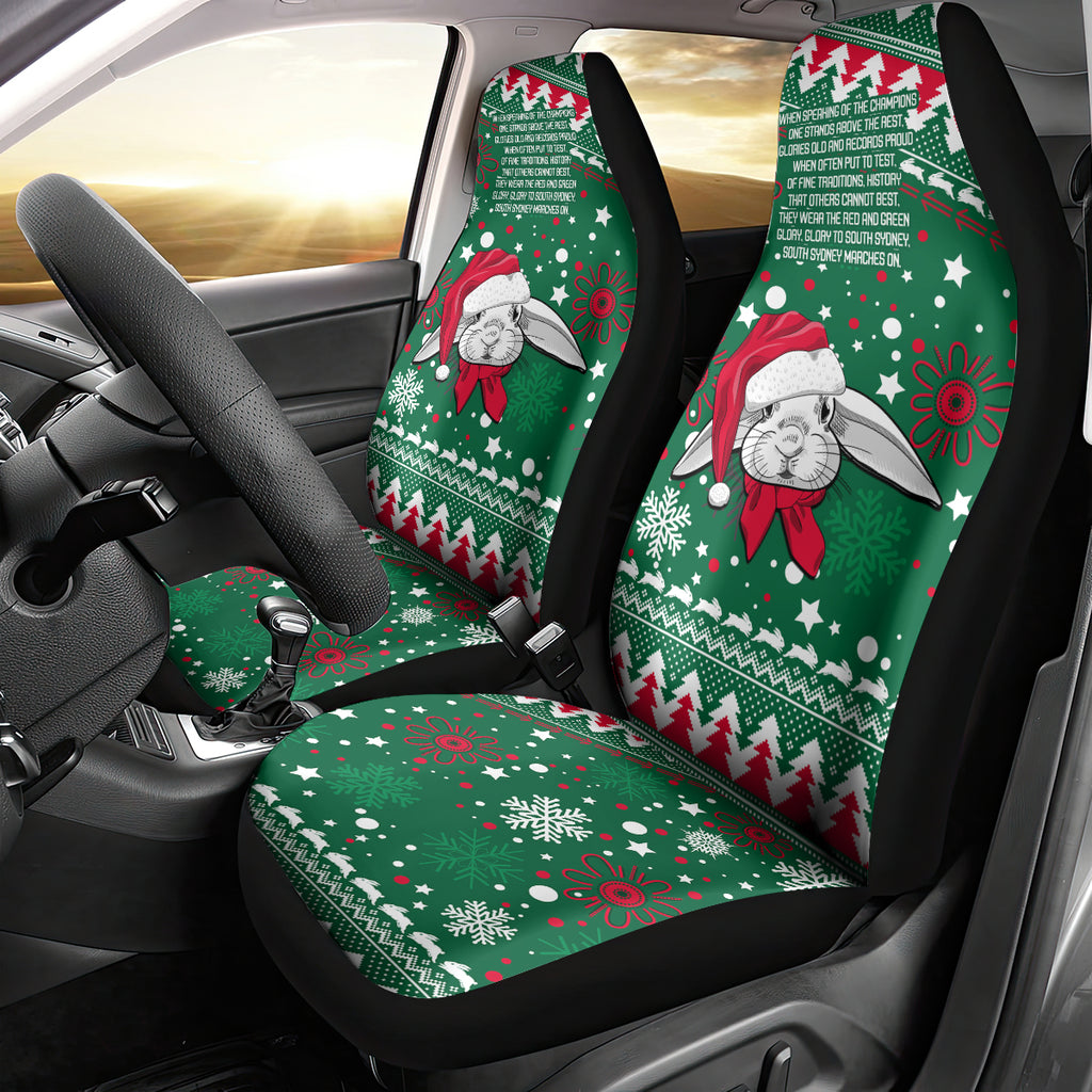 rabbitohs-rugby-car-seat-cover-glory-glory-the-south-2023-christmas-vibe-unique