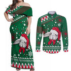 rabbitohs-rugby-couples-matching-off-shoulder-maxi-dress-and-long-sleeve-button-shirts-glory-glory-the-south-2023-christmas-vibe-unique