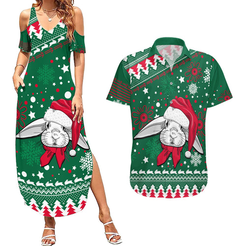 rabbitohs-rugby-couples-matching-summer-maxi-dress-and-hawaiian-shirt-glory-glory-the-south-2023-christmas-vibe-unique