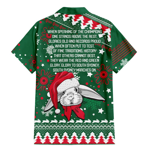 rabbitohs-rugby-family-matching-mermaid-dress-and-hawaiian-shirt-glory-glory-the-south-2023-christmas-vibe-unique