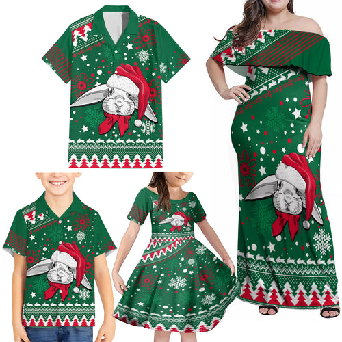 rabbitohs-rugby-family-matching-off-shoulder-maxi-dress-and-hawaiian-shirt-glory-glory-the-south-2023-christmas-vibe-unique