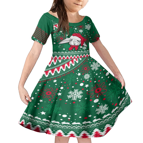 rabbitohs-rugby-family-matching-off-shoulder-maxi-dress-and-hawaiian-shirt-glory-glory-the-south-2023-christmas-vibe-unique
