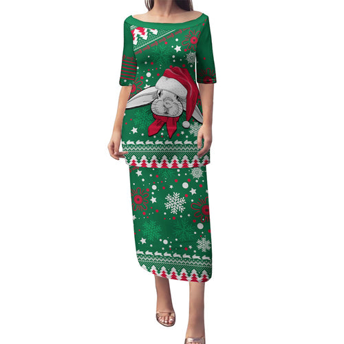 rabbitohs-rugby-family-matching-puletasi-dress-and-hawaiian-shirt-glory-glory-the-south-2023-christmas-vibe-unique