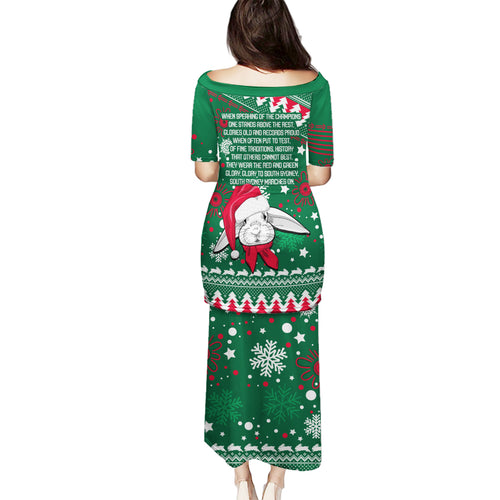 rabbitohs-rugby-family-matching-puletasi-dress-and-hawaiian-shirt-glory-glory-the-south-2023-christmas-vibe-unique