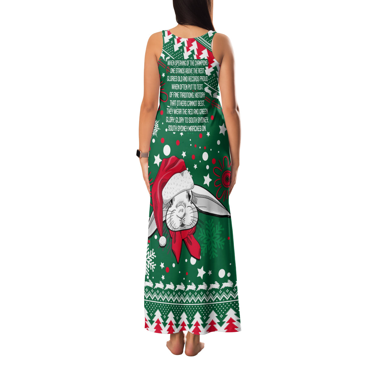 rabbitohs-rugby-family-matching-tank-maxi-dress-and-hawaiian-shirt-glory-glory-the-south-2023-christmas-vibe-unique