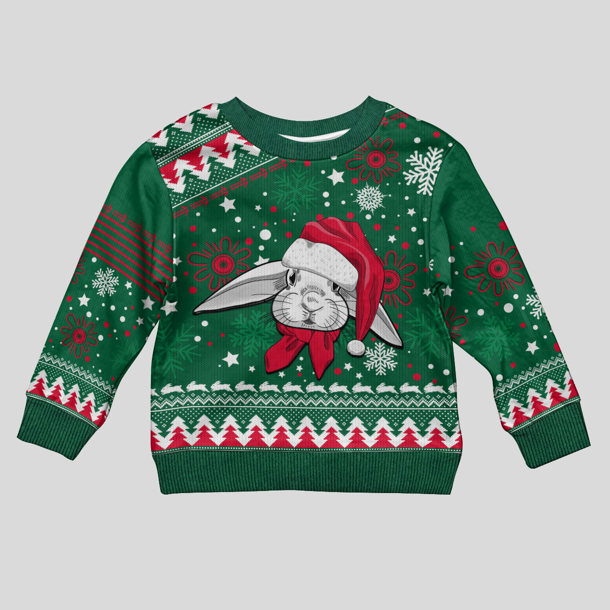 rabbitohs-rugby-kid-ugly-christmas-sweater-glory-glory-the-south-2023-christmas-vibe-unique