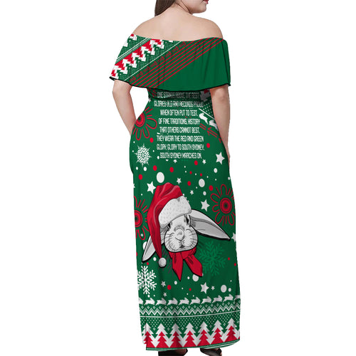 rabbitohs-rugby-off-shoulder-maxi-dress-glory-glory-the-south-2023-christmas-vibe-unique
