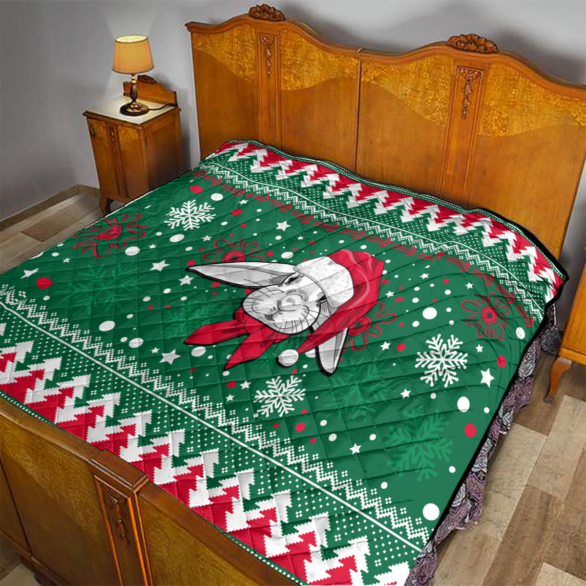 rabbitohs-rugby-quilt-glory-glory-the-south-2023-christmas-vibe-unique