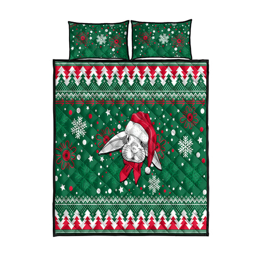 rabbitohs-rugby-quilt-bed-set-glory-glory-the-south-2023-christmas-vibe-unique