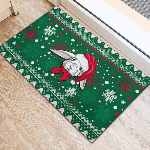 rabbitohs-rugby-rubber-doormat-glory-glory-the-south-2023-christmas-vibe-unique