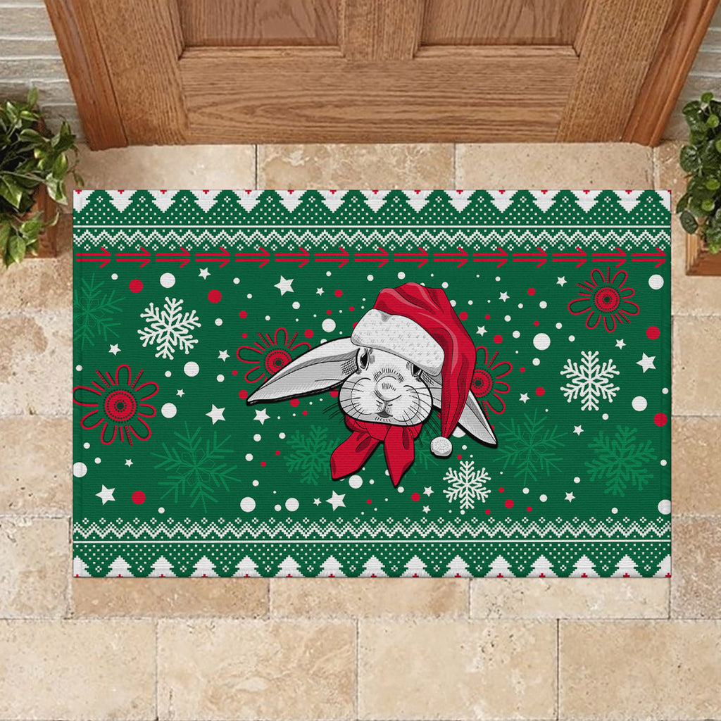 rabbitohs-rugby-rubber-doormat-glory-glory-the-south-2023-christmas-vibe-unique