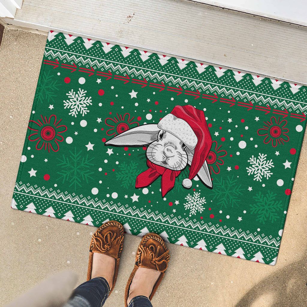 rabbitohs-rugby-rubber-doormat-glory-glory-the-south-2023-christmas-vibe-unique