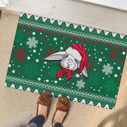 rabbitohs-rugby-rubber-doormat-glory-glory-the-south-2023-christmas-vibe-unique