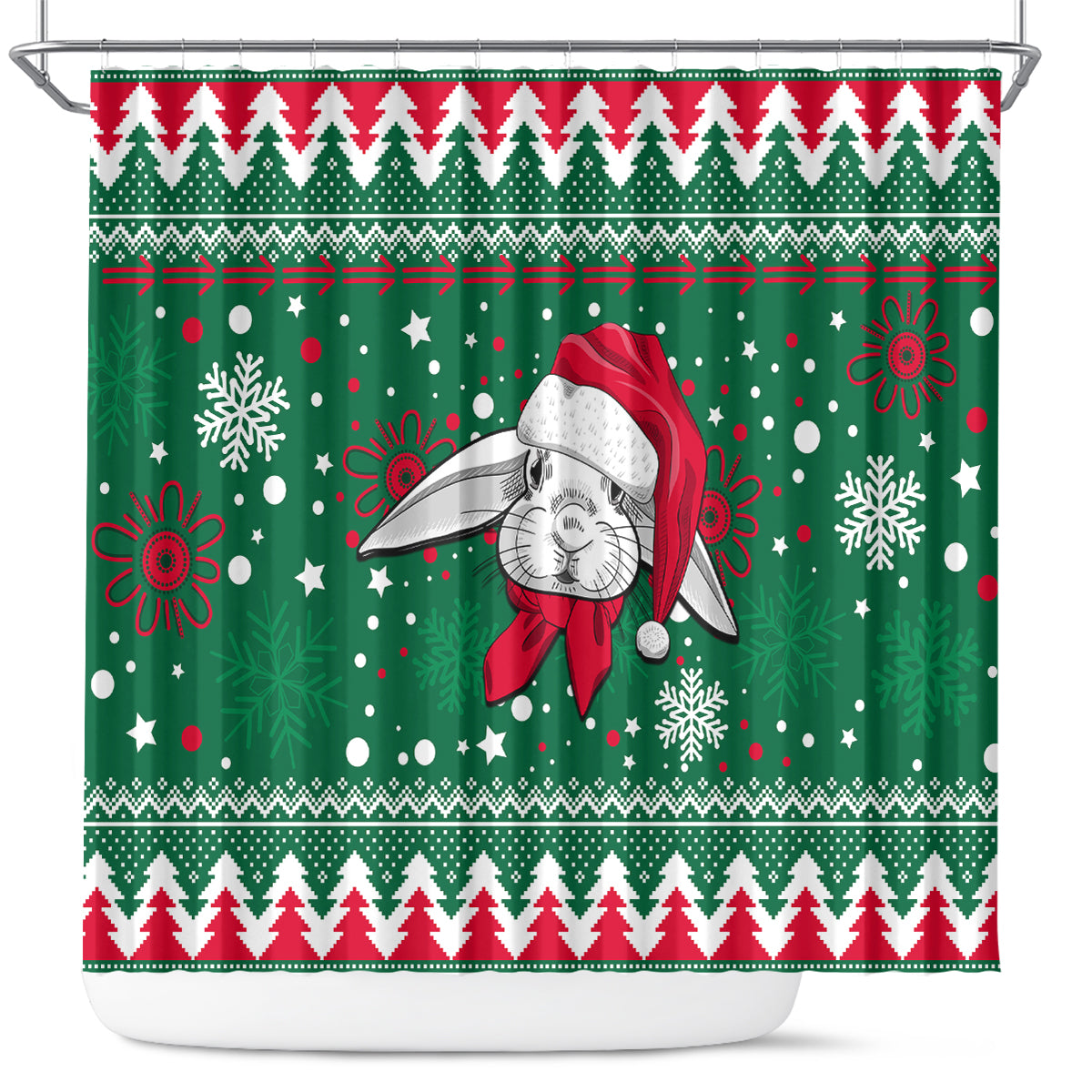 rabbitohs-rugby-shower-curtain-glory-glory-the-south-2023-christmas-vibe-unique