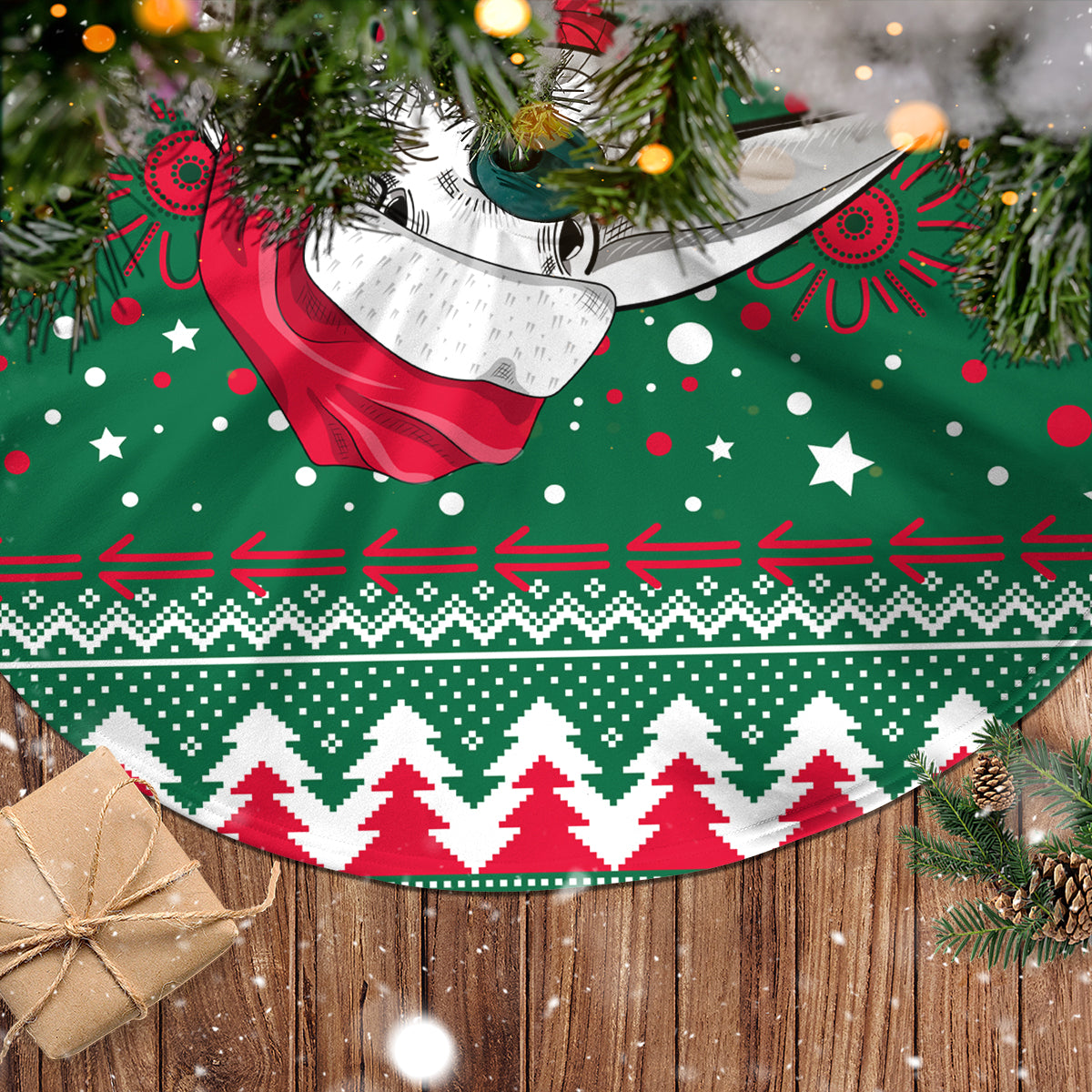 rabbitohs-rugby-tree-skirt-glory-glory-the-south-2023-christmas-vibe-unique