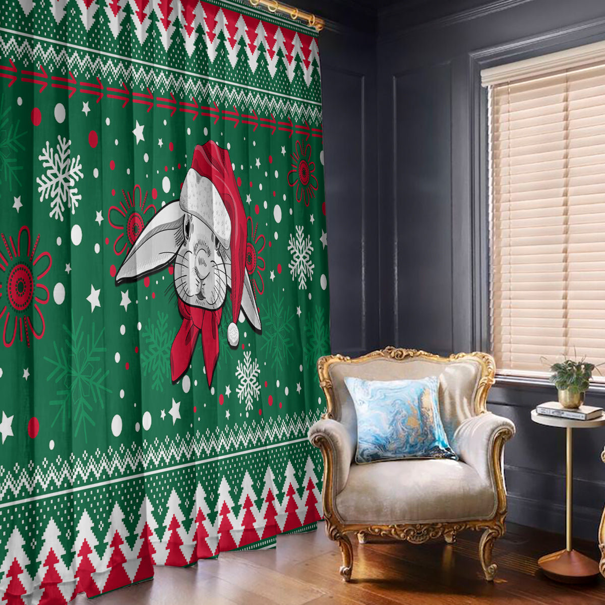 rabbitohs-rugby-window-curtain-glory-glory-the-south-2023-christmas-vibe-unique