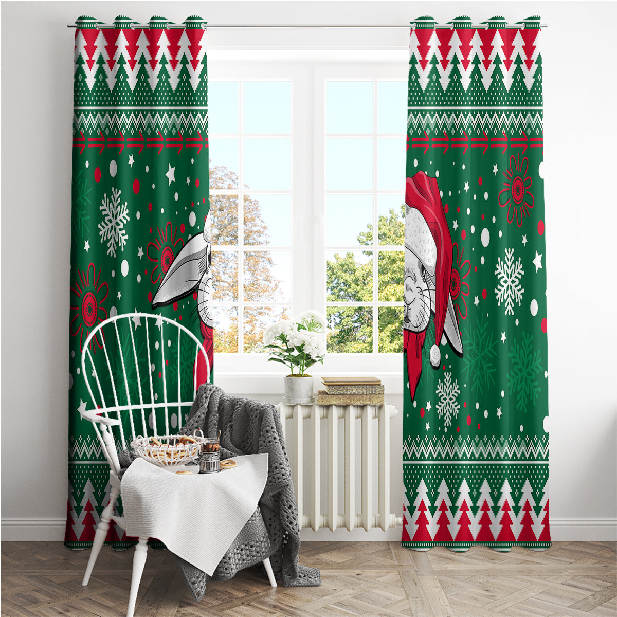 rabbitohs-rugby-window-curtain-glory-glory-the-south-2023-christmas-vibe-unique