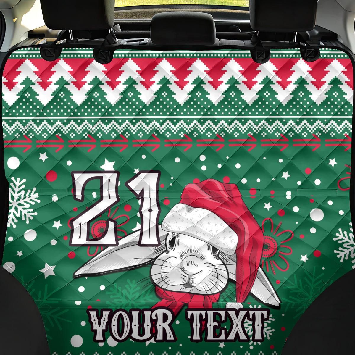custom-rabbitohs-rugby-back-car-seat-cover-glory-glory-the-south-2023-christmas-vibe-unique