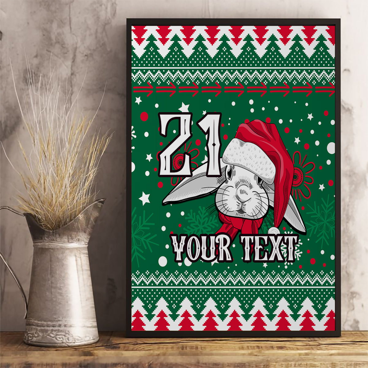 custom-rabbitohs-rugby-canvas-wall-art-glory-glory-the-south-2023-christmas-vibe-unique