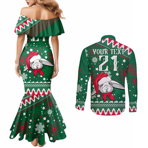 custom-rabbitohs-rugby-couples-matching-mermaid-dress-and-long-sleeve-button-shirts-glory-glory-the-south-2023-christmas-vibe-unique