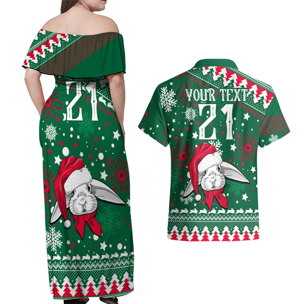 custom-rabbitohs-rugby-couples-matching-off-shoulder-maxi-dress-and-hawaiian-shirt-glory-glory-the-south-2023-christmas-vibe-unique