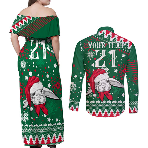 custom-rabbitohs-rugby-couples-matching-off-shoulder-maxi-dress-and-long-sleeve-button-shirts-glory-glory-the-south-2023-christmas-vibe-unique