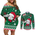 custom-rabbitohs-rugby-couples-matching-off-shoulder-short-dress-and-long-sleeve-button-shirts-glory-glory-the-south-2023-christmas-vibe-unique