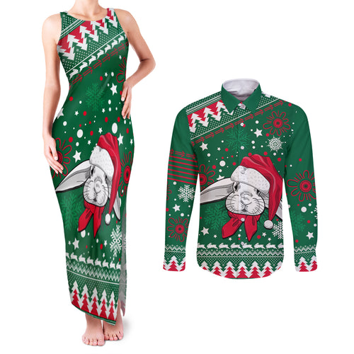 custom-rabbitohs-rugby-couples-matching-tank-maxi-dress-and-long-sleeve-button-shirts-glory-glory-the-south-2023-christmas-vibe-unique