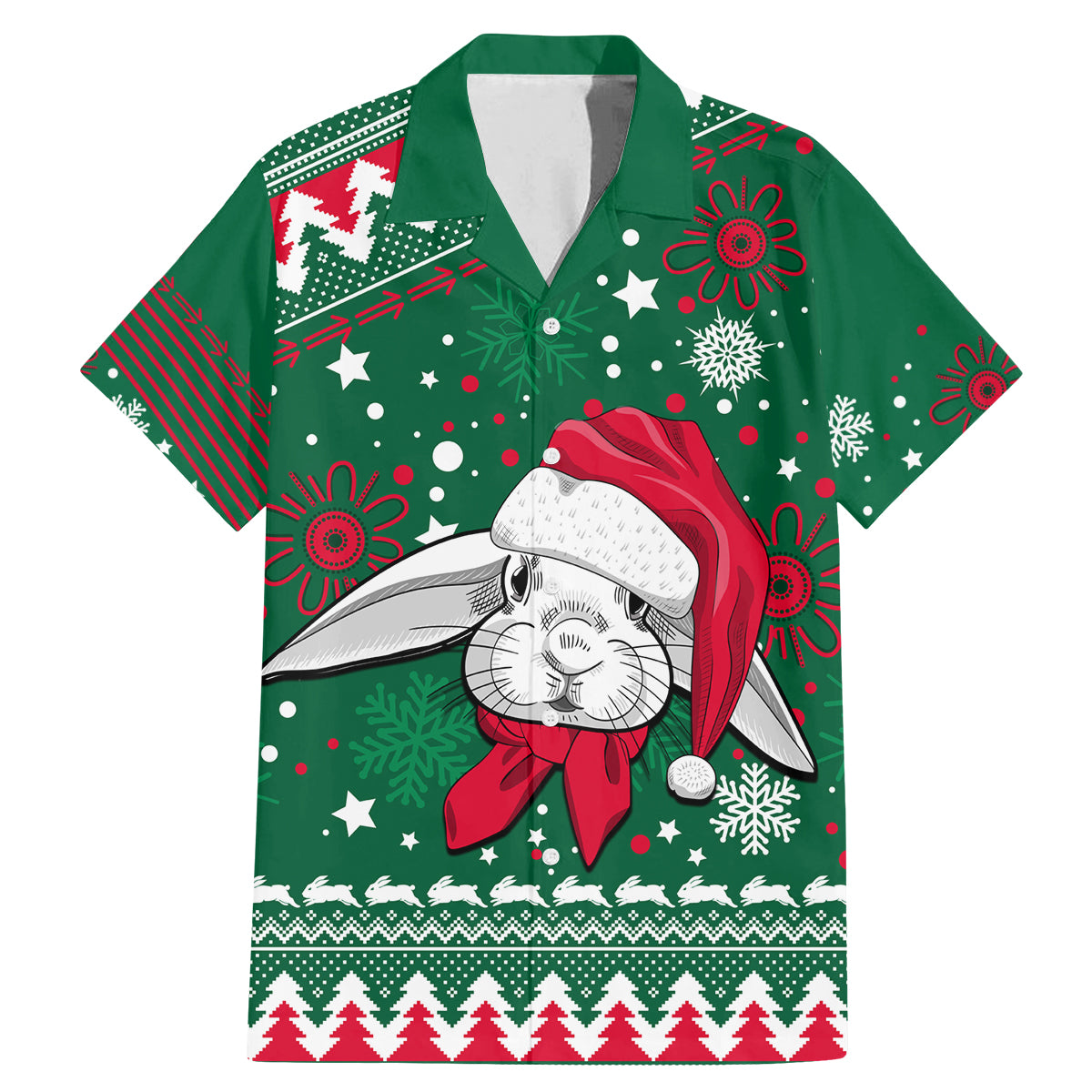 custom-rabbitohs-rugby-family-matching-mermaid-dress-and-hawaiian-shirt-glory-glory-the-south-2023-christmas-vibe-unique