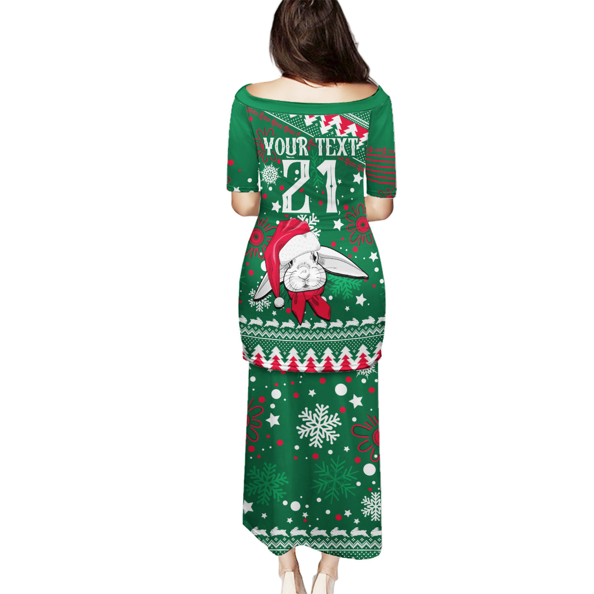 custom-rabbitohs-rugby-family-matching-puletasi-dress-and-hawaiian-shirt-glory-glory-the-south-2023-christmas-vibe-unique