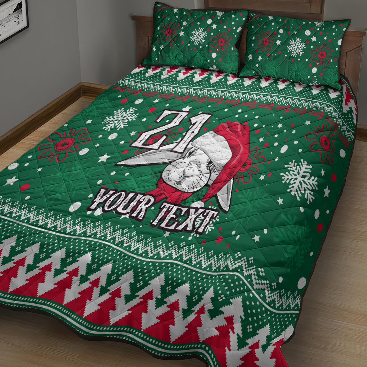custom-rabbitohs-rugby-quilt-bed-set-glory-glory-the-south-2023-christmas-vibe-unique