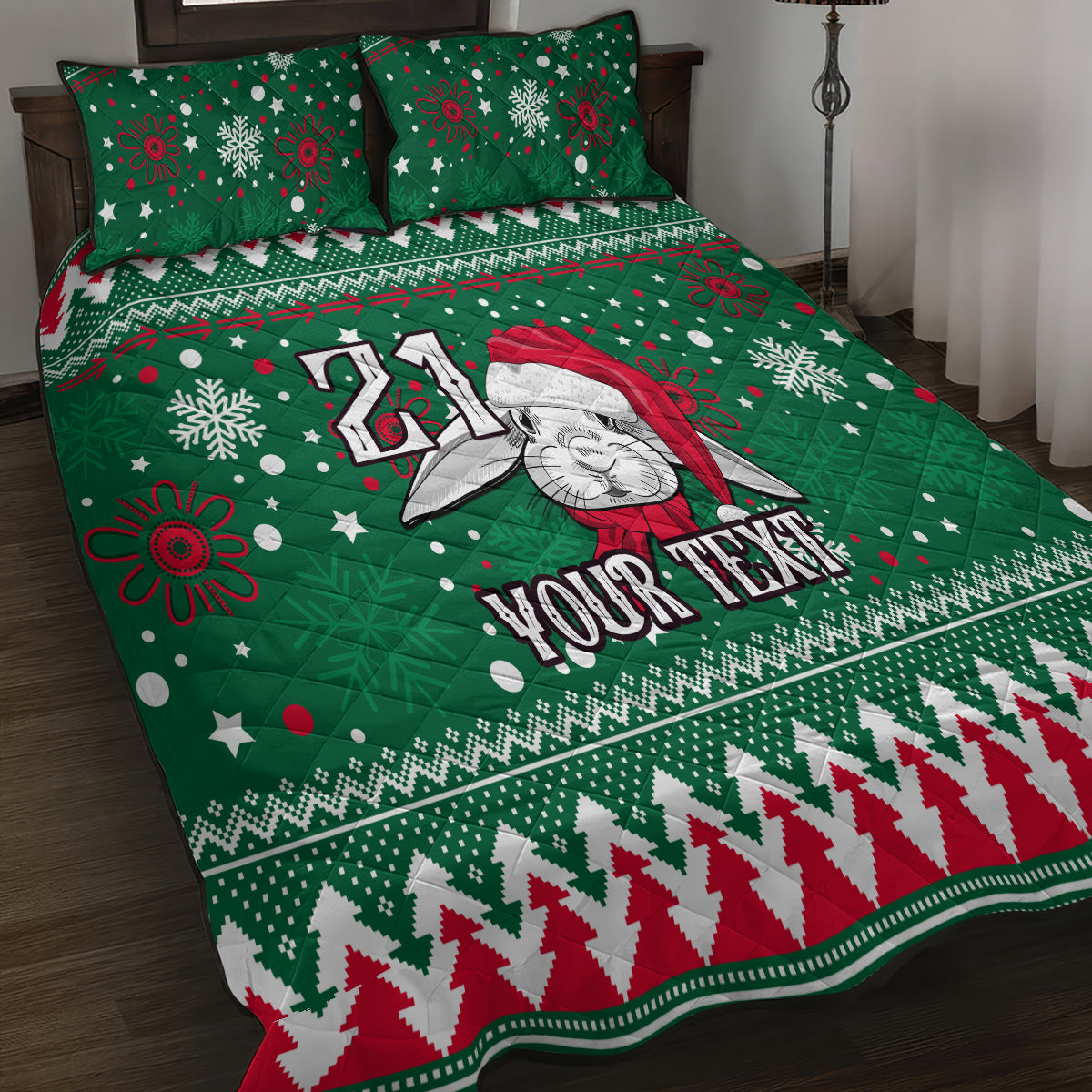 custom-rabbitohs-rugby-quilt-bed-set-glory-glory-the-south-2023-christmas-vibe-unique