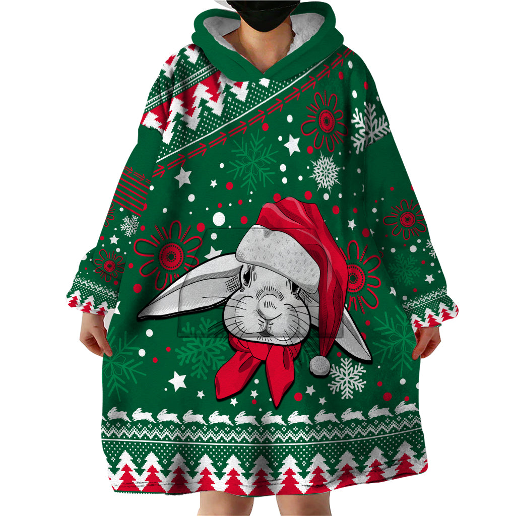 custom-rabbitohs-rugby-wearable-blanket-hoodie-glory-glory-the-south-2023-christmas-vibe-unique